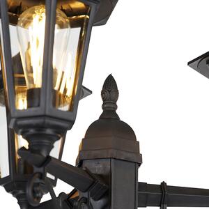 Lampione Lanterna classica nera 3 luci IP44 - NEW HAVEN