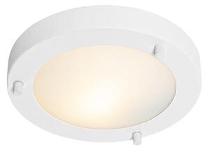 Plafoniera moderna bianca 18 cm IP44 - Yuma