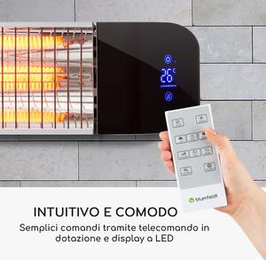 Blumfeldt Smartwave, radiatore di calore a infrarossi, tubo in fibra di carbonio, 2400W, WiFi, app, bianco