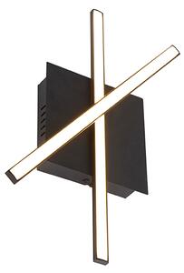 Plafoniera moderna nera LED dimm 3 livelli - CRUZ
