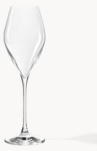 Set di 4 bicchieri da vino bianco in cristallo Silvio