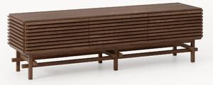 Credenza bassa piccola in legno di quercia Pierce