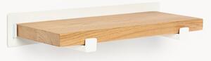 Mensola piccola da parete in legno di quercia Ally, larg. 40 cm