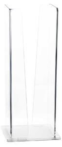 Vesta Portabicchieri verticale con struttura in plexiglass per bicchieri di plastica Like Water Plexiglass Bianco/Tortora