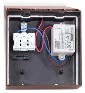 Brilagi - Lampada da parete esterna LED RIANO LED/8W/230V marrone IP65