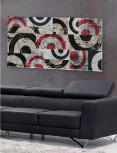 Artitalia Quadro con tema astratto in rilievo 3d decori materici e foglia oro 100X50 Tela Dipinti su Tela Quadri per soggiorno