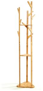 Blumfeldt Guardaroba con ramificazioni, triangolare, 3 ripiani, 32,5x166 cm (OxA), 100% bambu