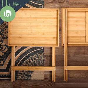 Blumfeldt Tavolino da colazione leggero 50 x 66 x 38 cm in bambu sostenibile