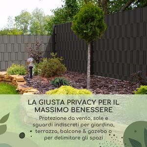 Blumfeldt Strisce paravento, recinzione per giardino, PVC 450 g/m2, 50x19cm, clip