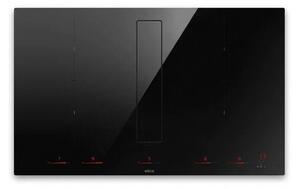 Elica Piano Cottura a Induzione con Cappa Integrata Aspirante 4 Fuochi Larghezza 83 cm colore Nero - PRF0210734 NikolaTesla Fit XL SL BL/A/83