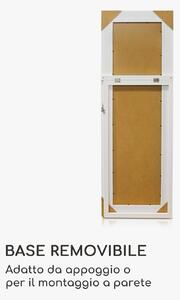 Casa Chic Greenford specchio, cornice di legno, rettangolare, 130 x 45 cm, vintage