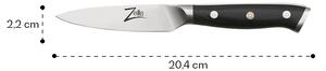 Zelite Infinity by Klarstein Alpha-Royal German coltello spelucchino da 4" 56 HCR acciaio damasco