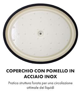 Klarstein Podolica - Casseruola, 5,5 litri, ghisa, smaltata, ovale, due impugnature