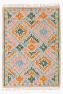 Tappeto kilim fatto a mano con frange Zohra