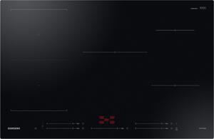 Samsung Piano Cottura Induzione 5 Fuochi Larghezza 80 cm in Vetro colore Nero - NZ85C5047FK/U1 Slim Fit