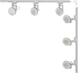 Set L 1x1m con faretti sbarra bianca monofase 3580 Zuma Line