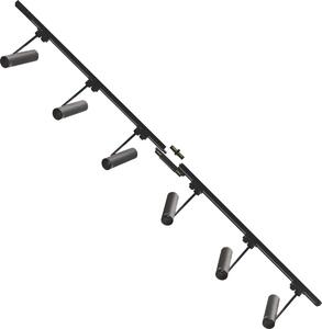 Kit binario nero dritto 2m con faretti monofase 3026 Zuma Line