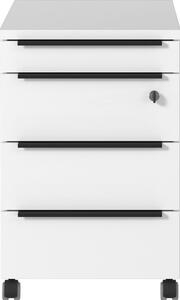 Armadietto bianco con chiusura a chiave/su ruote 42x63x60 cm Mailand – Germania