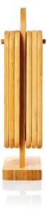 Klarstein Set di 6 taglieri in bambu con supporto 22 x 0,9 x 16 cm (LxAxP) di facile cura