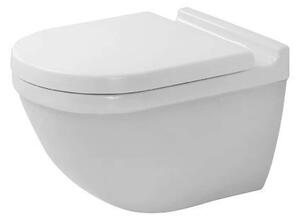 Duravit Starck 3 - WC sospeso con copriwater SoftClose, Rimless, con WonderGliss, bianco 45270900A11