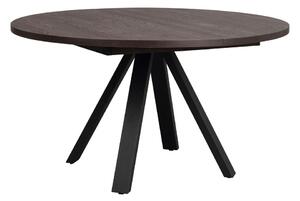 Tavolo da pranzo rotondo in rovere marrone scuro ø 135 cm Maddock - Rowico