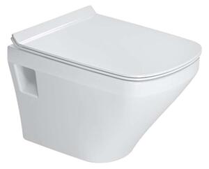 Duravit DuraStyle - WC sospeso Compact, sedile SoftClose, Rimless, bianco alpino 45710900A1