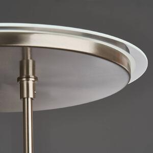 FISCHER & HONSEL Lampada LED da pavimento Driva, colore nichel, altezza 182, a 2 luci, CCT