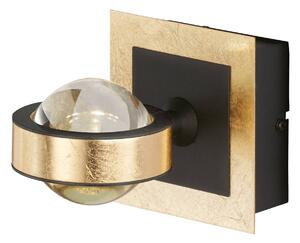 FISCHER & HONSEL Applique a LED Cluedo, colore oro, larghezza 12 cm, metallo, CCT