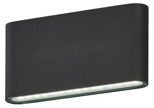 FISCHER & HONSEL Applique da esterno Scone LED, nero, larghezza 17,5 cm, a 2 luci