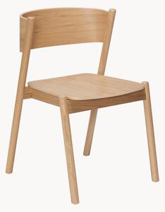 Sedia da pranzo in legno Oblique