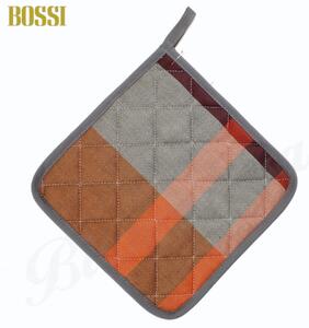 Presina quadrata Bossi variante 1389 toni del grigio bordeaux ramage nero viola