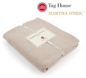 Plaid leggero tessuto in puro cotone di Tag House collezione Martha O'neil art. Basket variante 10 panna