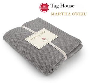 Plaid leggero tessuto in puro cotone di Tag House collezione Martha O'neil art. Basket variante 09 grigio