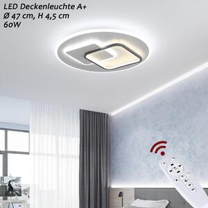 NEW Euroton 9643-YX Ø 47 cm, 4,5 cm Plafoniera LED con telecomando Colore della luce/luminosità regolabile