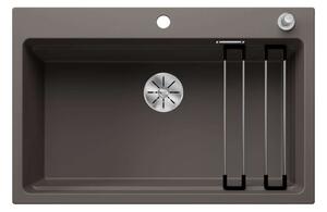 Blanco Etagon 8 - Lavello in silgranit, 780x510 mm, con comando remoto dello scarico e accessori, InFino, grigio 527263