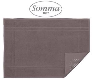 Tappeto bagno in puro cotone con antiscivolo SOMMA Art. ORIGAMI Var. 907 WENGE' - Misura 50x80