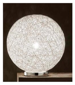 NIDO GRANDE LAMPADA DA TAVOLO IN CORDA BIANCA DIAMETRO 35 CM