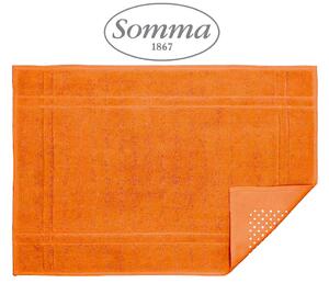 Tappeto bagno in puro cotone con antiscivolo SOMMA Art. ORIGAMI Var. 890 MANDARINO - Misura 50x80