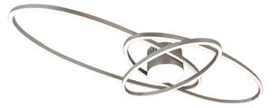 Brilagi - Plafoniera LED dimmerabile APOLLO LED/58W/230V 43,2x101,2 cm cromo + telecomando