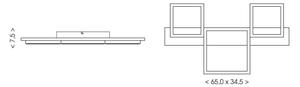 Brilagi - Plafoniera LED PLANK 30W/230V 4000K 34,5x65 cm, legno