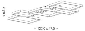Brilagi - Plafoniera LED SHIFT LED/42W/230V 4000K 47,5x122 cm nera