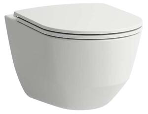 Laufen Pro - WC sospeso Compact con sedile SLIM, SoftClose, senza bordo, bianco H8669550000001