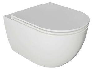 Kielle Oudee - WC sospeso con copriwater SoftClose, Rimless, bianco 30102001