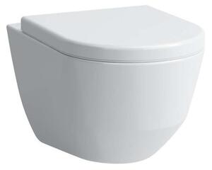 Laufen Pro - WC sospeso Compact, con copriwater, Rimless, bianco H8209650000001