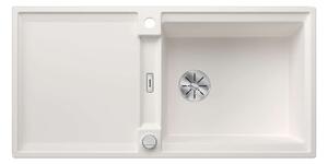Blanco Adira - Lavello in silgranit, 100x50 cm, con comando remoto dello scarico e accessori, InFino, bianco 527621