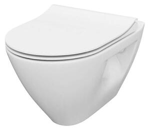 Cersanit Mille - WC sospeso con copriwater SoftClose, CleanOn, bianco S701-454