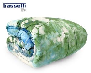 Trapunta UNA PIAZZA Bassetti LIFE Art. SOFT LAYERS col.3 azzurro-verde STAMPA DIGITALE