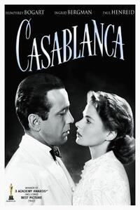 Stampa artistica Casablanca Vintage Cinema Retro Theatre Poster, (26.7 x 40 cm)