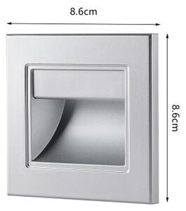 Brilagi - Lampada per gradini LED STEP LIGHT LED/1,5W/230V IP44 argento