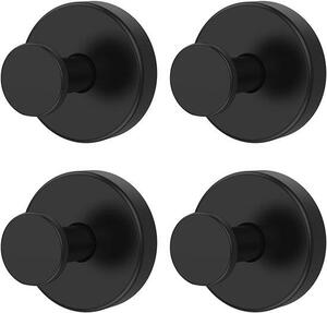Set di 4 ganci a ventosa in acciaio inossidabile – Ganci a ventosa robusti e riutilizzabili per bagno, cucina e toilette